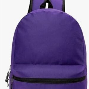 Backpack by Moda West Purple and Black with Padded Straps 17 " Backpack